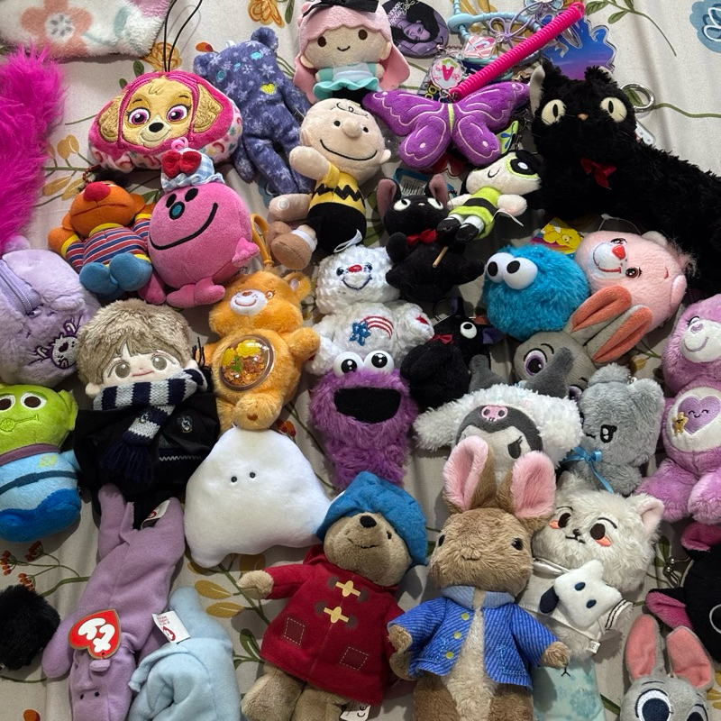 [BACA DESKRIPSI] gantungan boneka | plushies keychain | sesame street paddington little green men ch