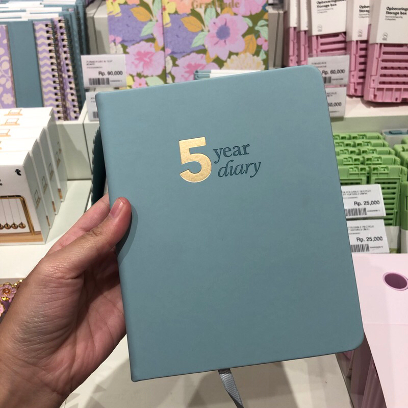 

[FLYING TIGER] Five Year Diary BLUE & Pink || Diary 5 tahun