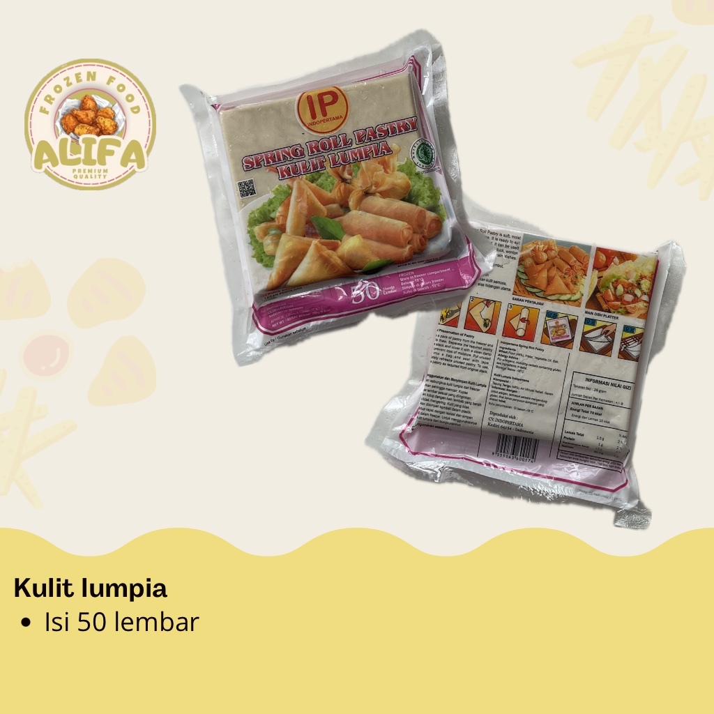 

Spring Roll Pastry Kulit Lumpia Isi 50 Lembar