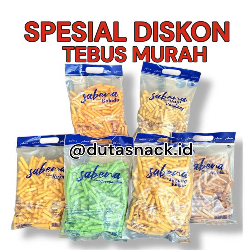 

1 karton snack SABENA NEW ISI 6 kantong MIX rasa bisa COD ( NEW ) - sabena stick (Creator3)