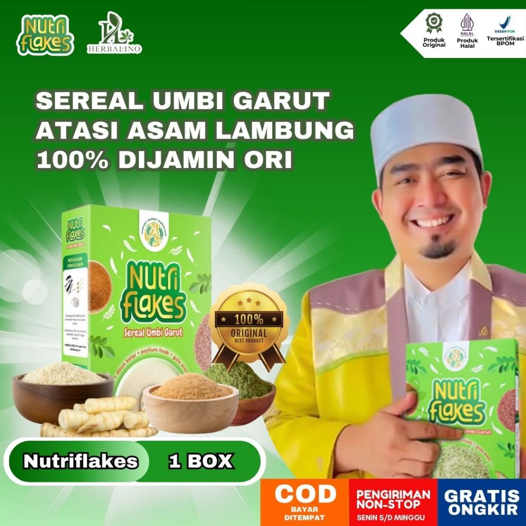 

NUTRIFLAKES - Mengatasi Maag Kronis Dengan Sereal Umbi Garut