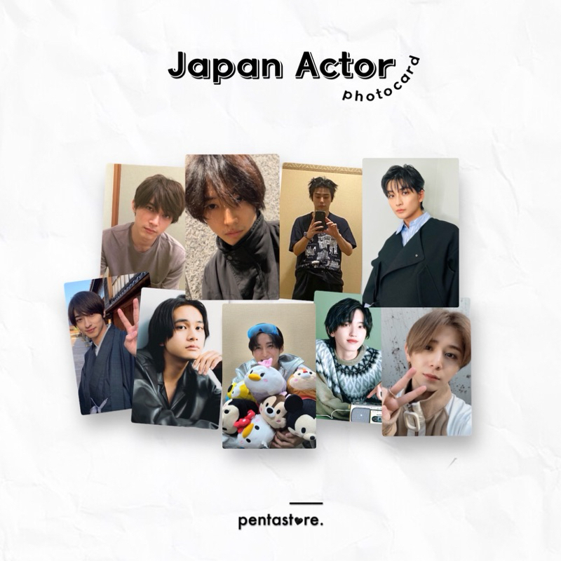 Japan Actor Photocard Ryusei Yokohama Fumiya Takahashi Yamazaki Kento Ryo Yoshizawa Yamada Ren Megur