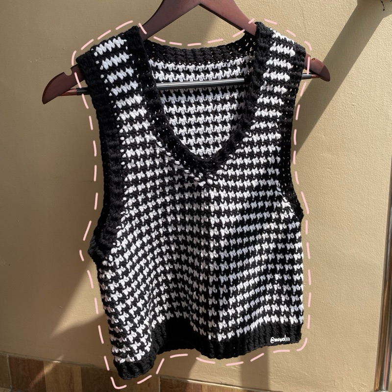 Oversize Vest Handmade by Mowoli | Vest Rajut | Vest Crochet