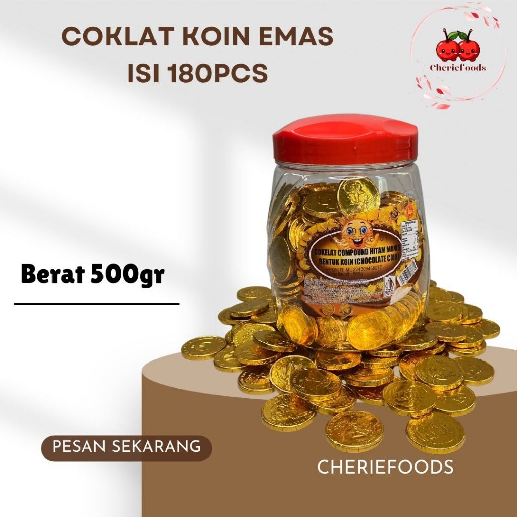 

Coklat Koin Emas Imlek / Coklat Koin Emas 500gr / isi 180pcs