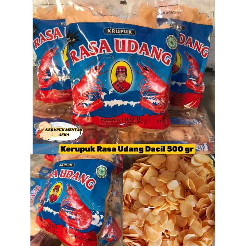 

[500 gr] Kerupuk Dacil Rasa Udang Mentah