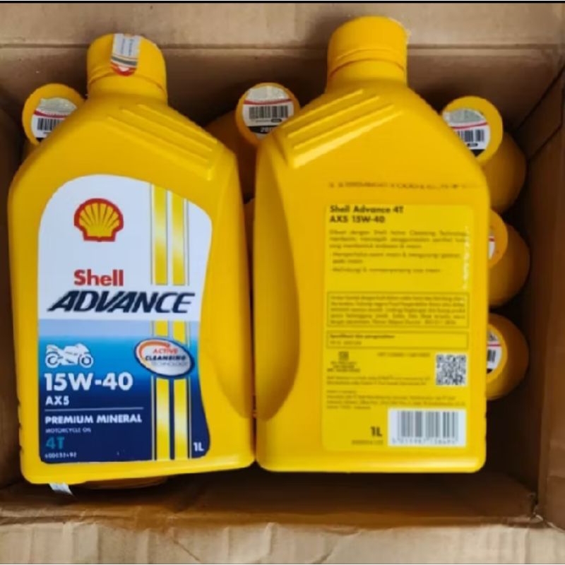 Shell Ax5 15/40 1L  oli shell motor sport 1L oli shell motor manual