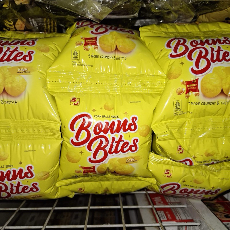 

BONNS BITES snack 18gr renteng