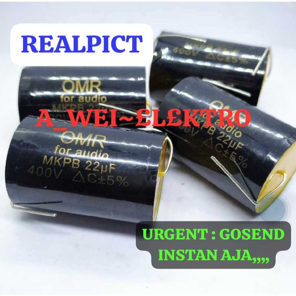 MKP22uf 400v  MKPB22uf 400v 226/400v 22uf 400v MILAR CAPASITOR OMR AUDIO ELCO CROSSOVER