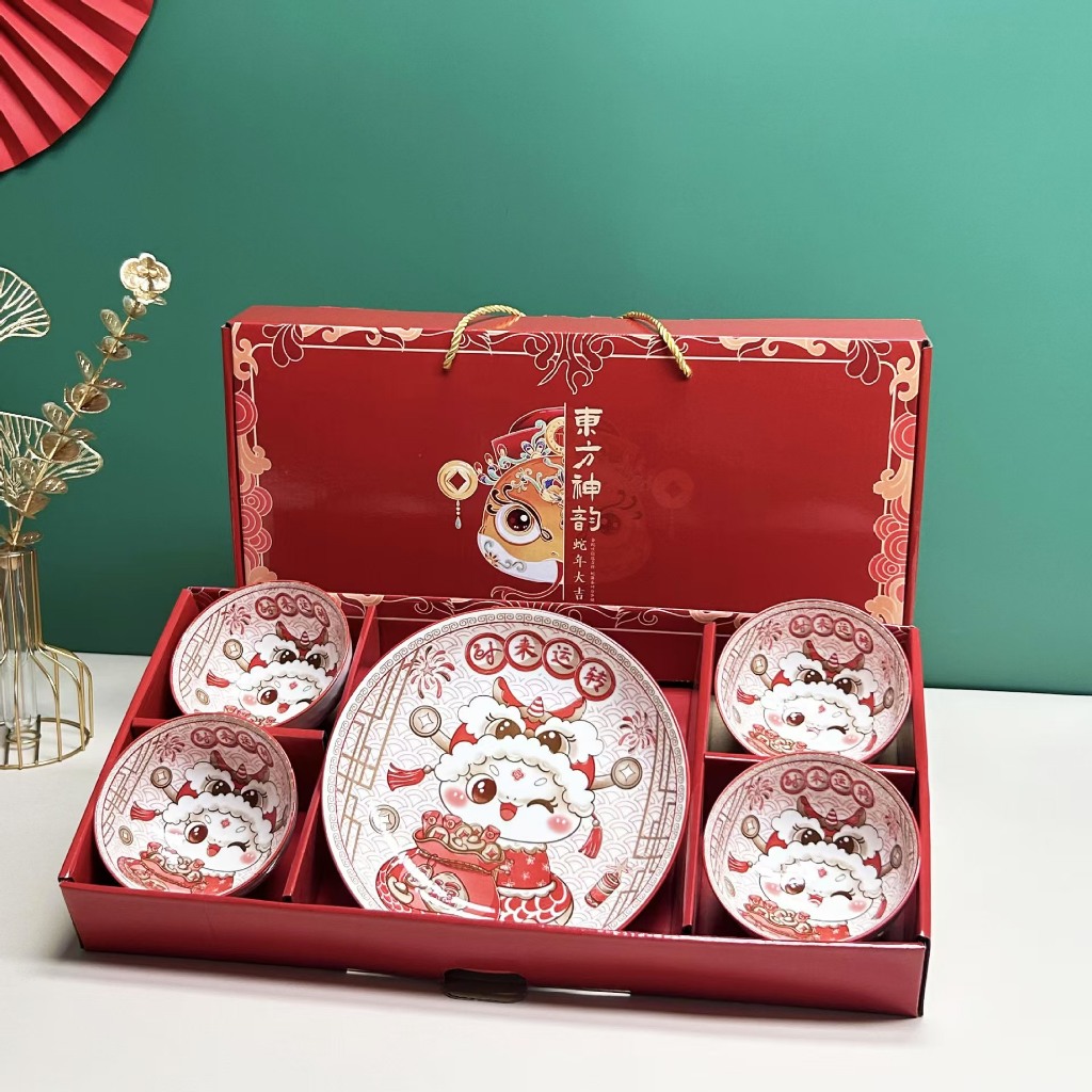 Mangkok set Premium / Mangkok Set Imlek / Bowl Set Imlek / Hampers Imlek Chinese New Year