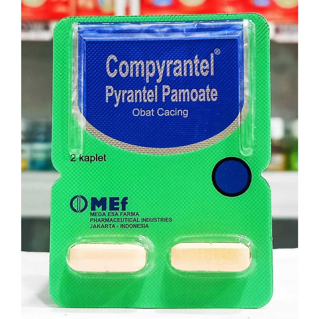 COMPYRANTEL KAPLET 𝟏 𝐒𝐓𝐑𝐈𝐏 𝐈𝐒𝐈 𝟐 𝐊𝐀𝐏𝐋𝐄𝐓 - Obat Cacing Untuk Anak dan Dewasa