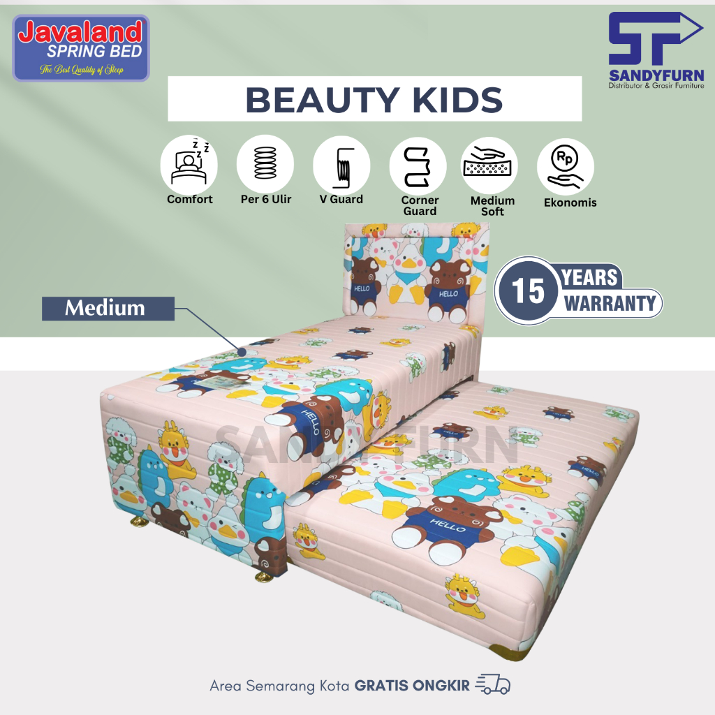 Javaland Springbed 2in1 Beauty Kids Springbed Sorong Anak