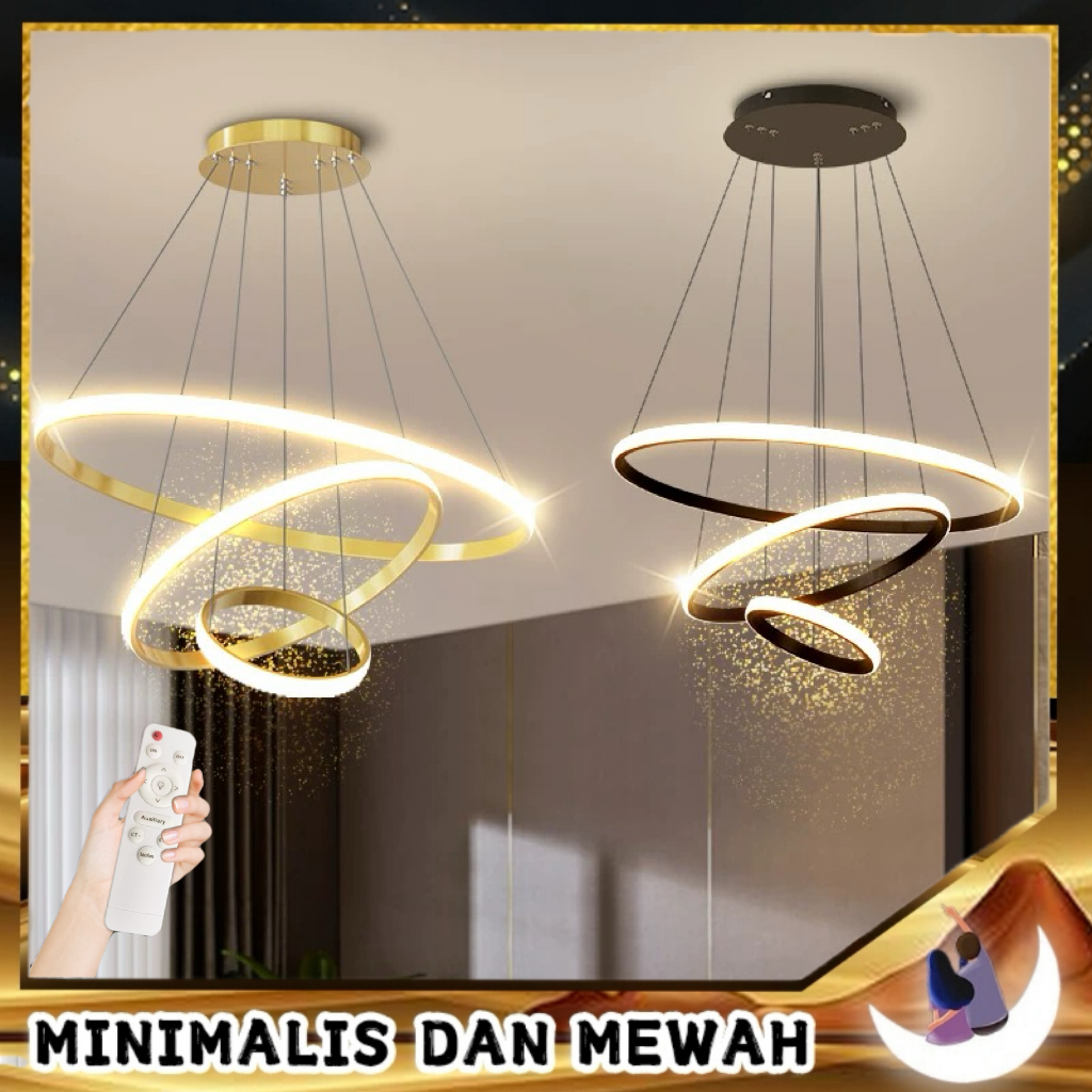 Lampu Gantung Minimalis Lampu Gantung Ruang Tamu lampu gantung kamar aesthetic LED Chandelier