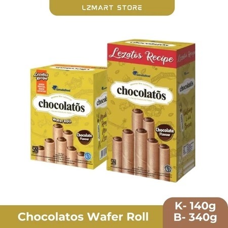 

Chocolatos Wafer Roll 1 Box/ Isi 24pcs