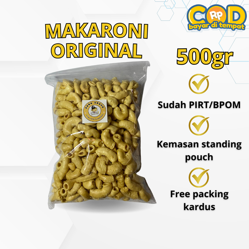 

Makaroni Original 250gr | Makaroni Mekar 500gr | Aneka Snack Murah Grosir