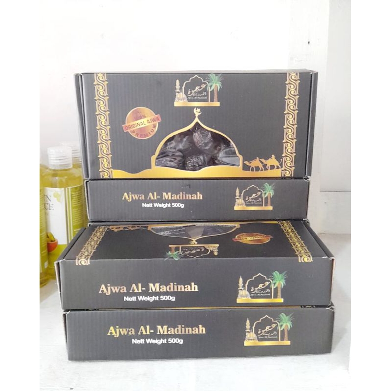 

KURMA AJWA MADINAH 500 GRAM || KEMASAN DUS