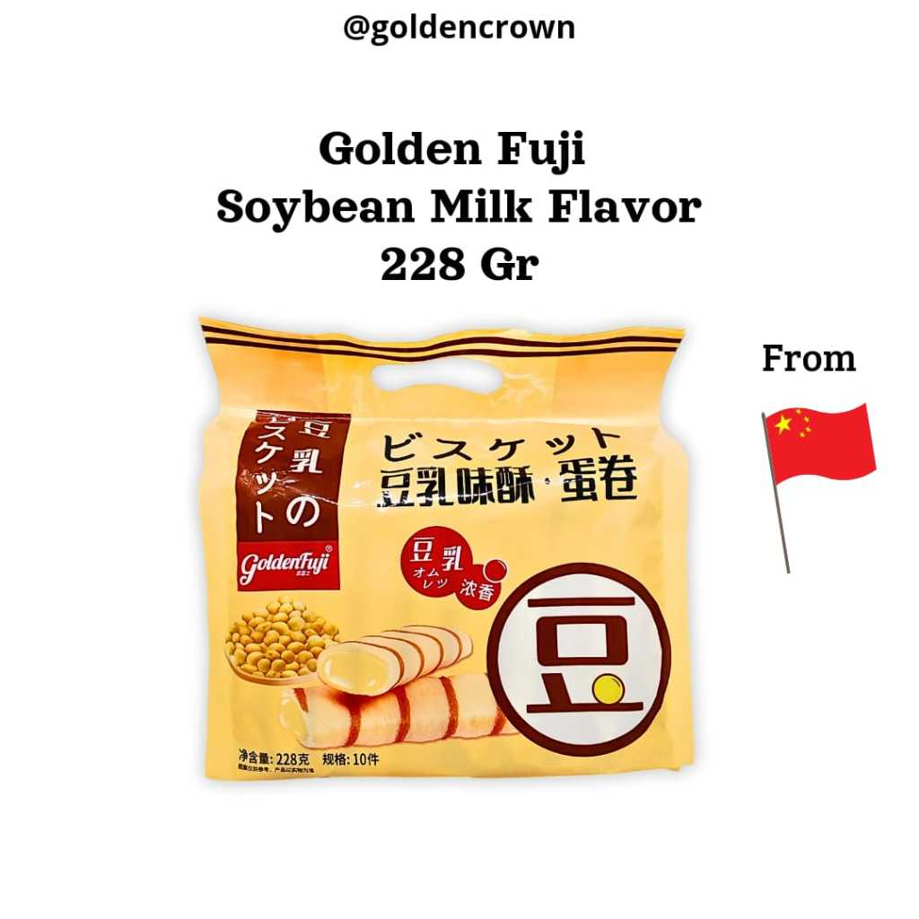 

Golden Fuji Soybean Milk Flavor / Crepes Isi Krim Kacang Kedelai 228g