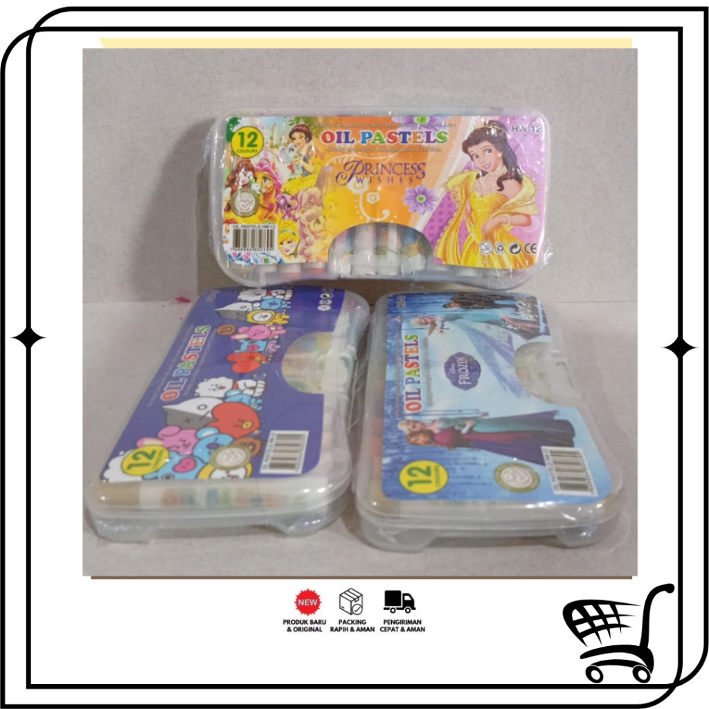 

tmc- (Per Set) Crayon Kecil 12 Warna / Oil Pastel / Krayon Set kecil Murah Anak-Anak