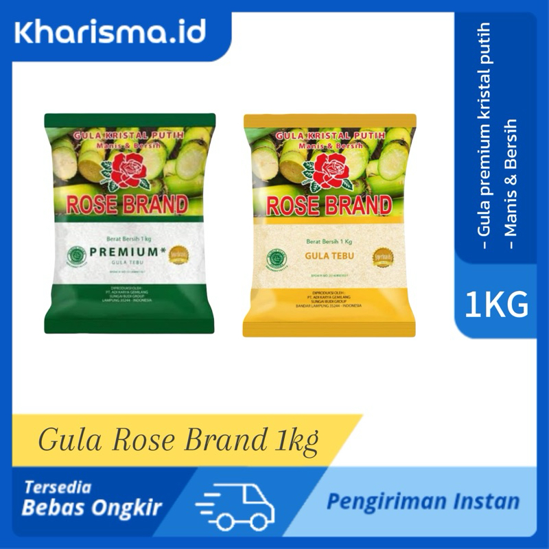

GULA ROSE BRAND 1KG MURAH READY- gula pasir kemasan 1kg kualitas gula premium