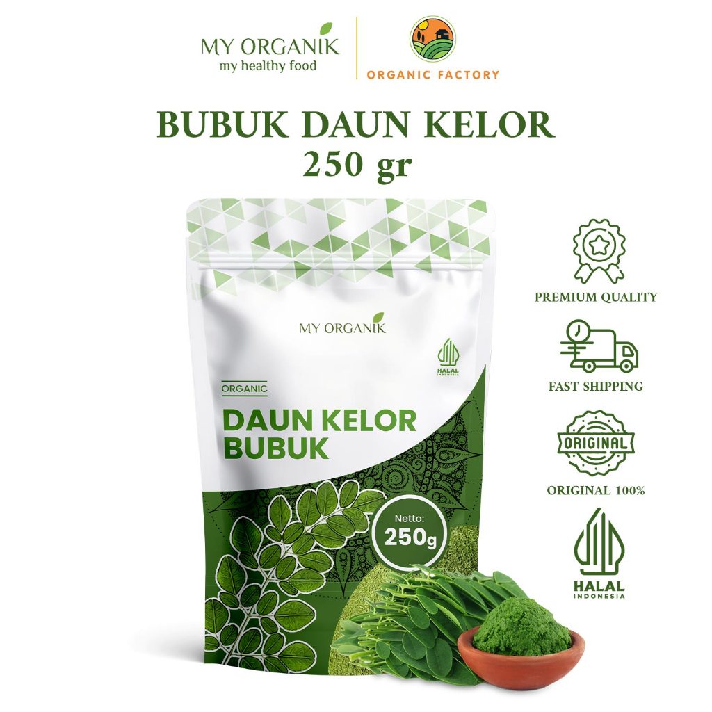 

My Organik Daun Kelor Moringa Bubuk 100% Murni Premium Quality 250g