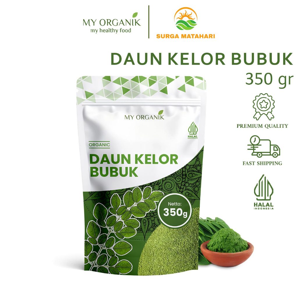 

My Organik Daun Kelor Moringa Bubuk 100% Murni Premium Quality 350g