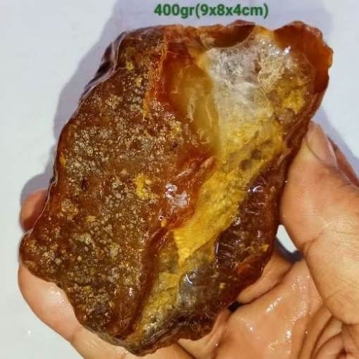 batu fosil mani gajah madu full kristal (216)