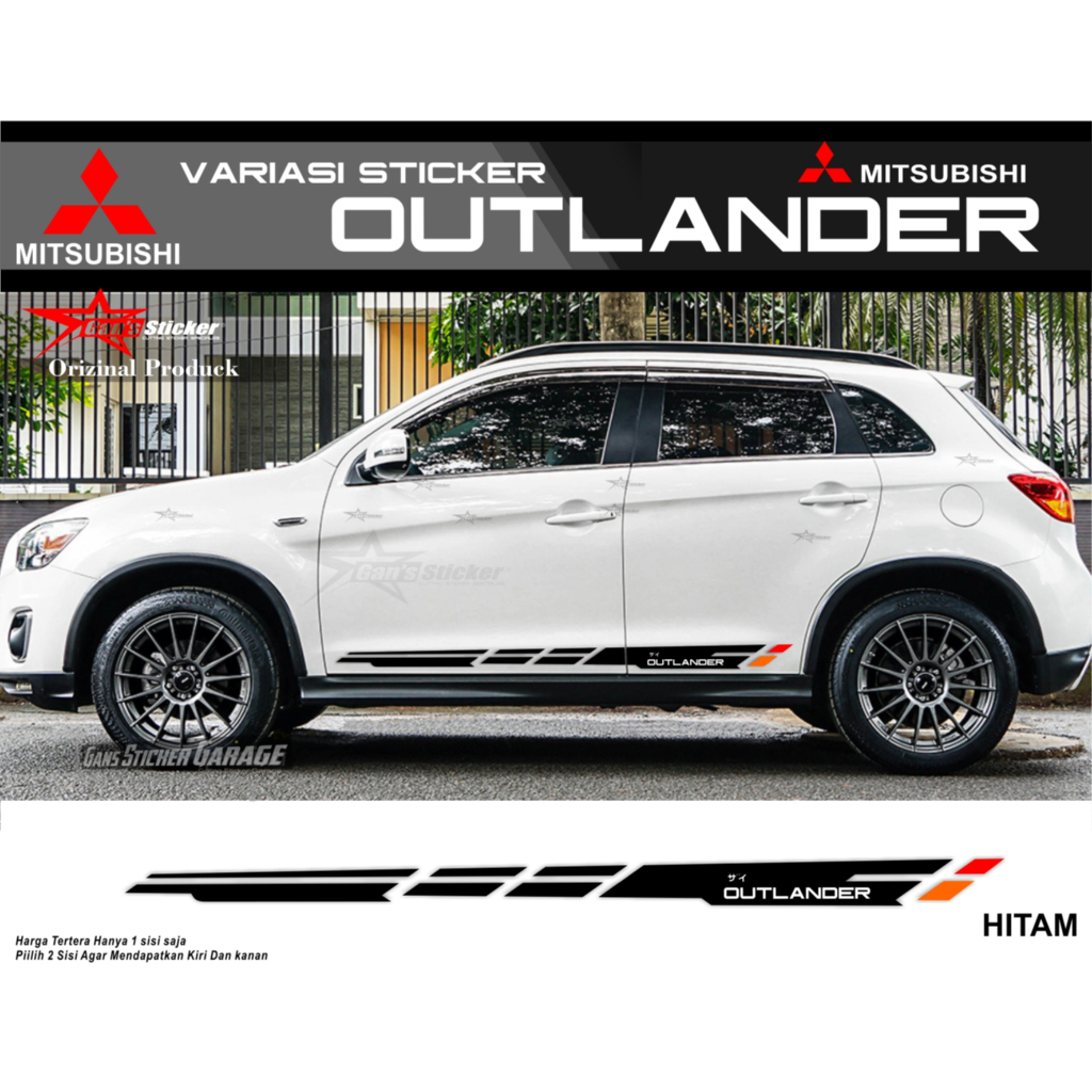 Sticker mitsubishi outlander variasi sticker mitsubishi outlander