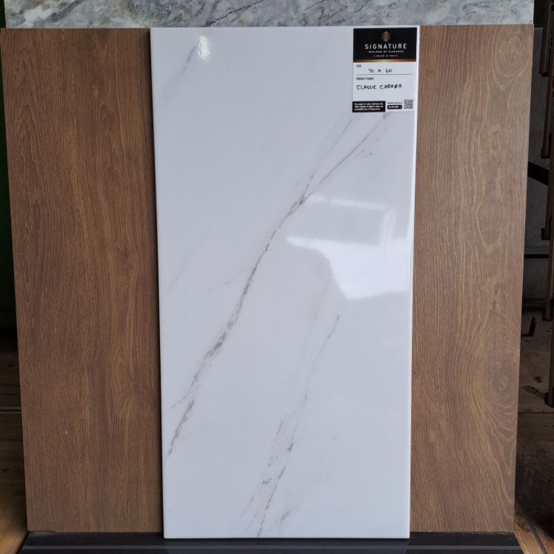 keramik dinding 30x60 carara / keramik kamar mandi / keramik dinding dapur / keramik putih corak / k