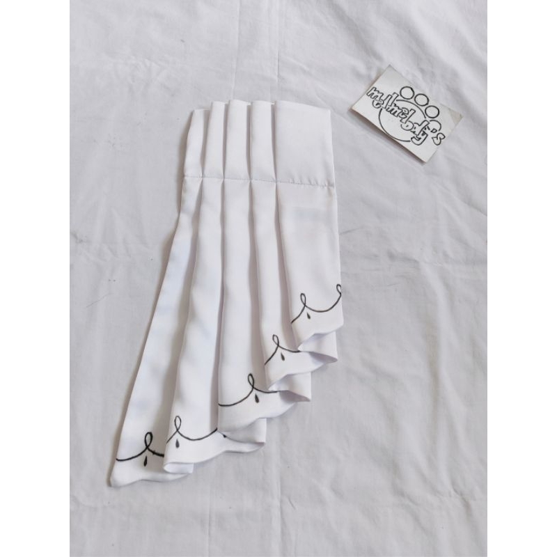 Acc Putih Topi Furina - Aksesoris Kostum Cosplay Genshin Impact