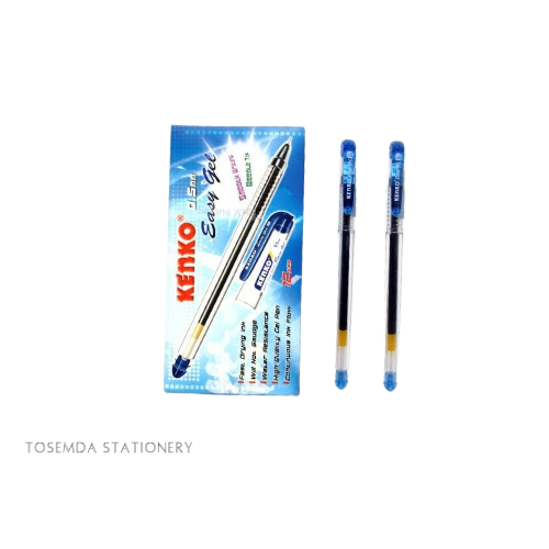 

KENKO Pulpen easy gel 0.5 mm / BLUE/ PCS / HARGA SATUAN - BIRU / Satuan / PCS