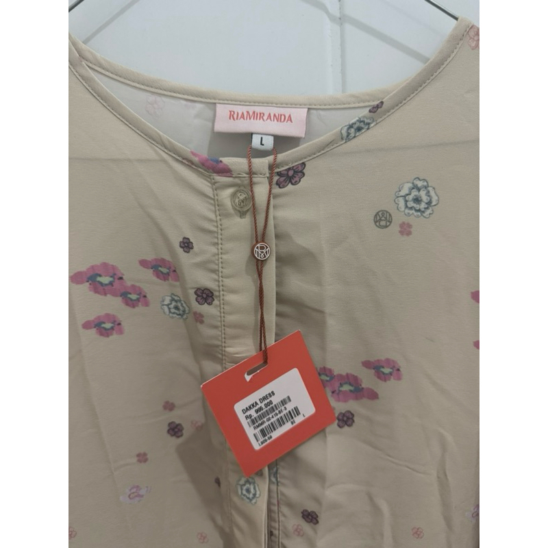 dress gamis ria miranda size L dakka preloved never been used, with tag