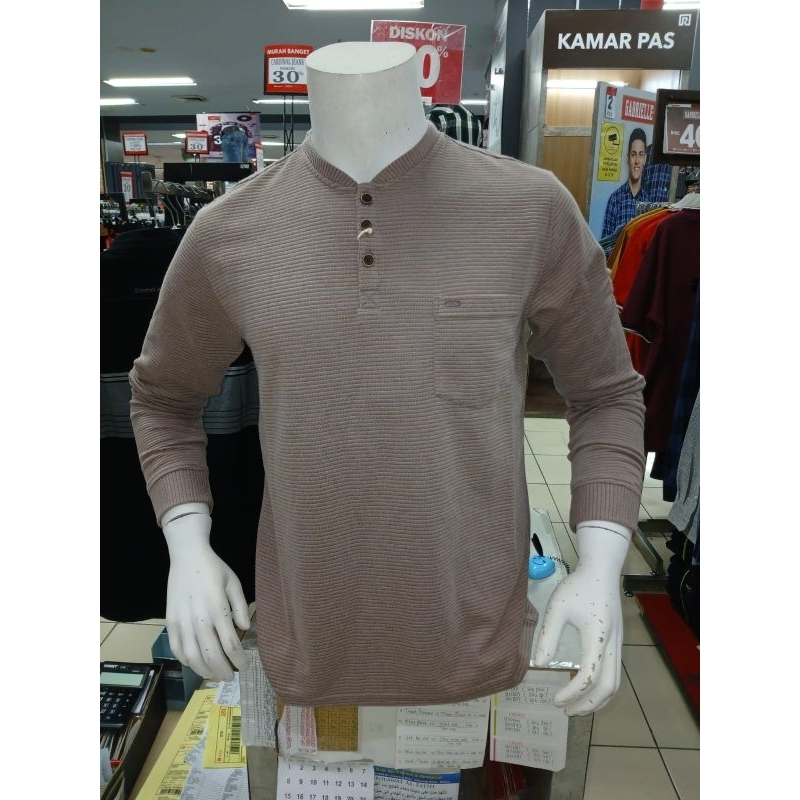KAOS CARDINAL ORIGINAL LENGAN PANJANG WARNA KHAKY