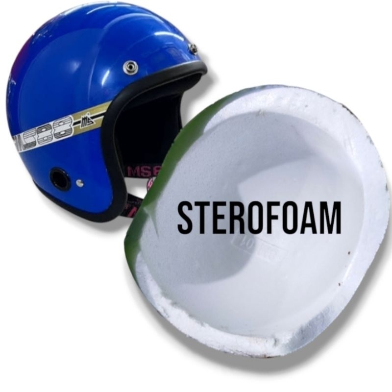 Sterofoam Helm Bogo MS88 SGV KHI VGV Retro foam Kepala Helm