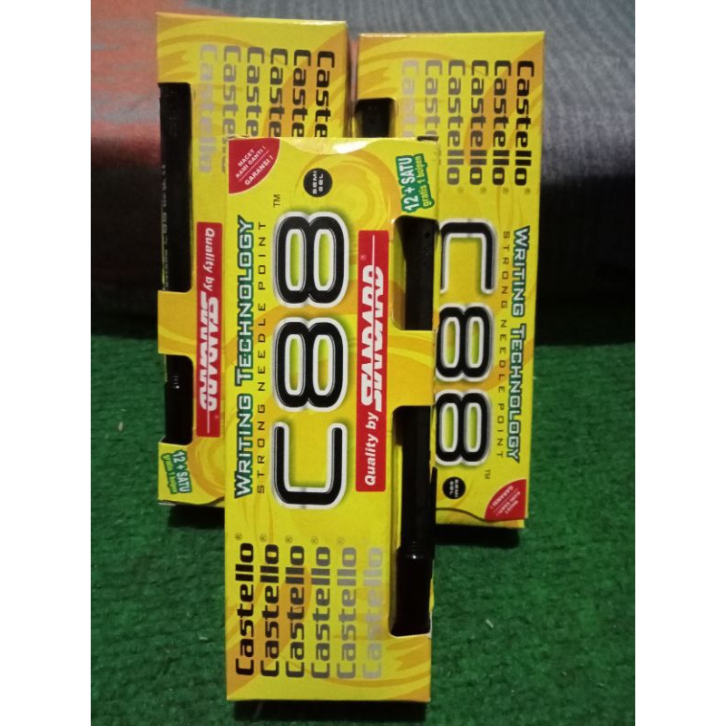 

bolpoin pulpen c88 isi 12+1pcs