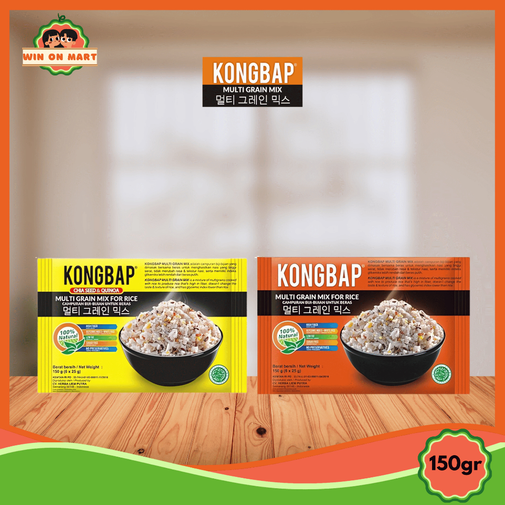 

Multi Grain | Kongbab Multi Grain Mix For Rice 150gr | Original | Chia Seed & Quinoa