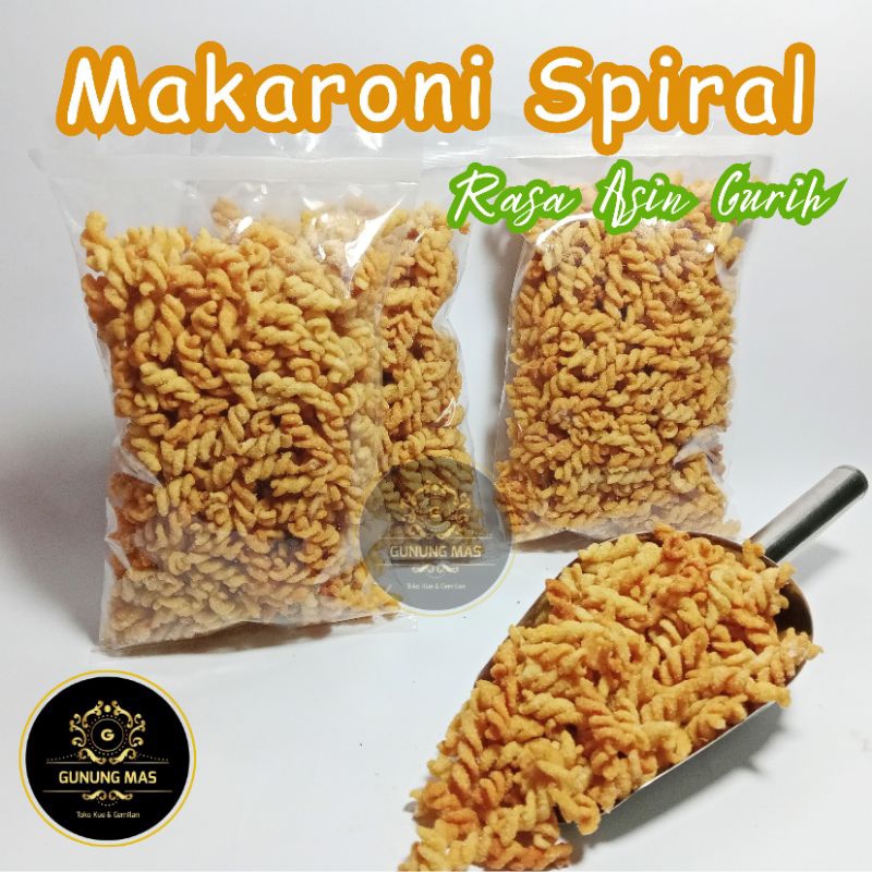 

MAKARONI SPIRAL ASIN 1 KG / MAKARONI ULIR / MAKRONI / MACARONI KILOAN