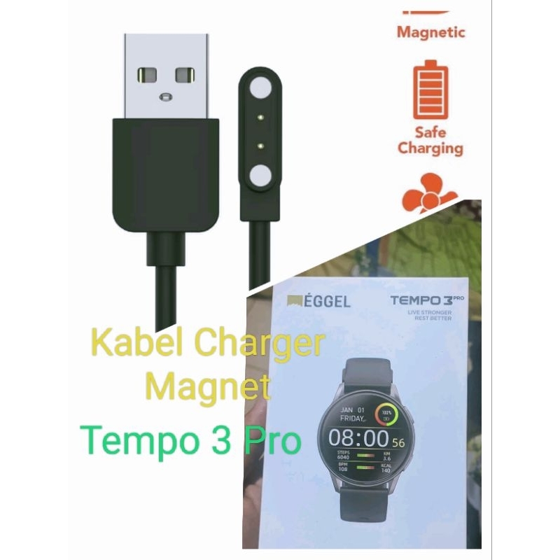 AIG Eggel Valor Smart Watch Kabel Charger Smartwact Eggel Valor Tempo 3 Style Tempo 2 tempo 3 pro