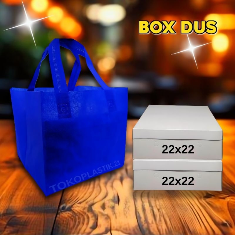 

(isi 12 Pcs) Tas box Dus pres 22x22 Tas kotak nasi Tas Box Hajatan