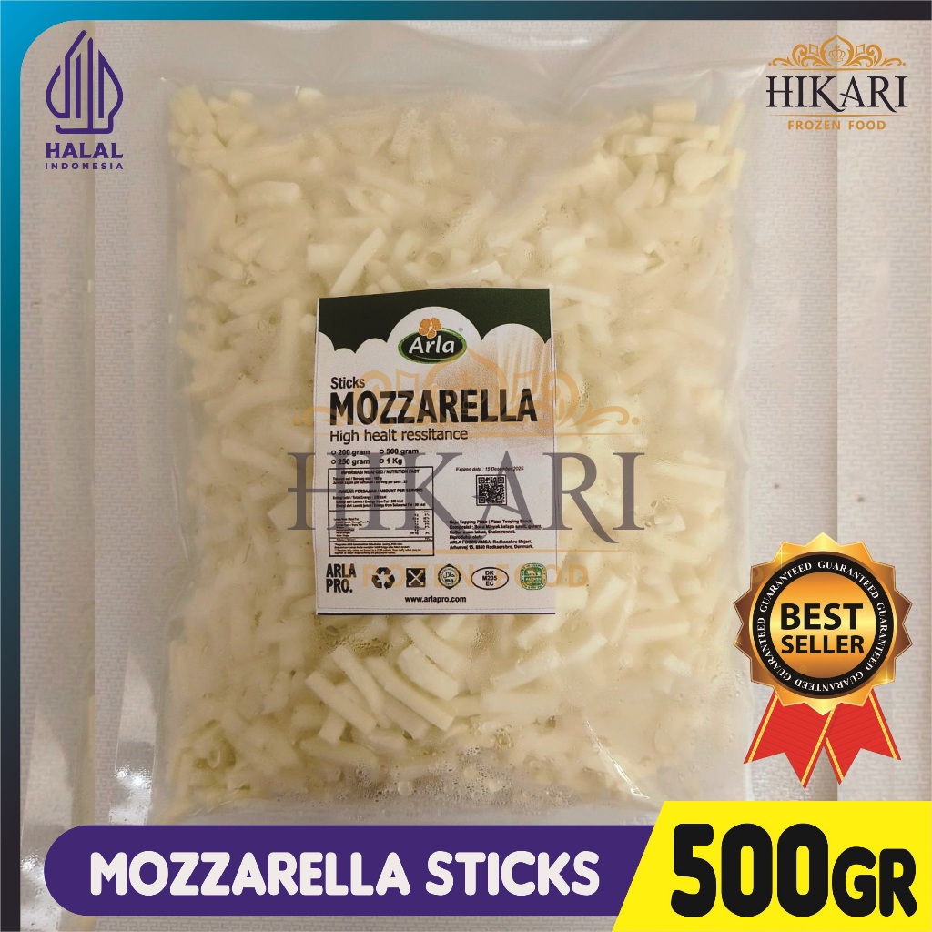 

Arla Keju Mozzarella Sticks - Repack 500GR - Halal New EXP