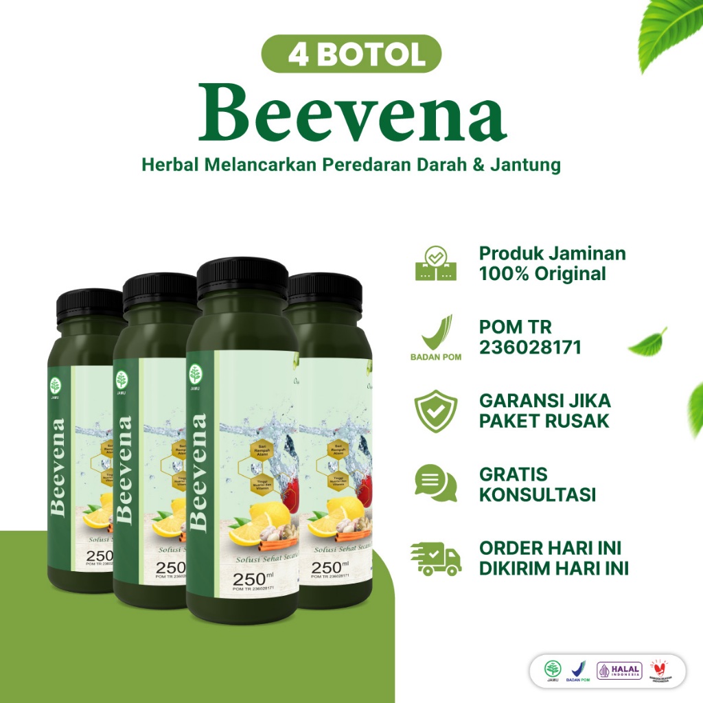 

BEEVENA 250ml Bundle 4 Botol