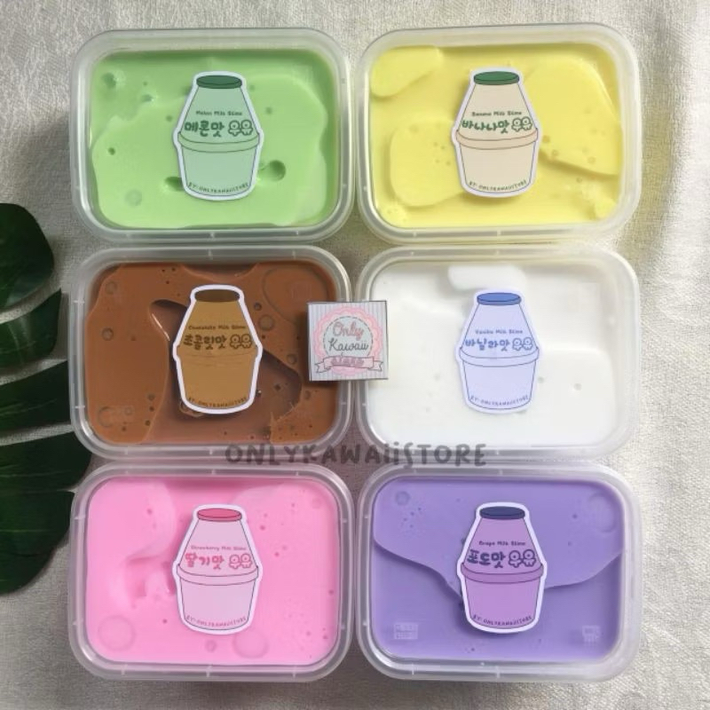 Korean Milk Slime by slime_semarang || Slime Murah
