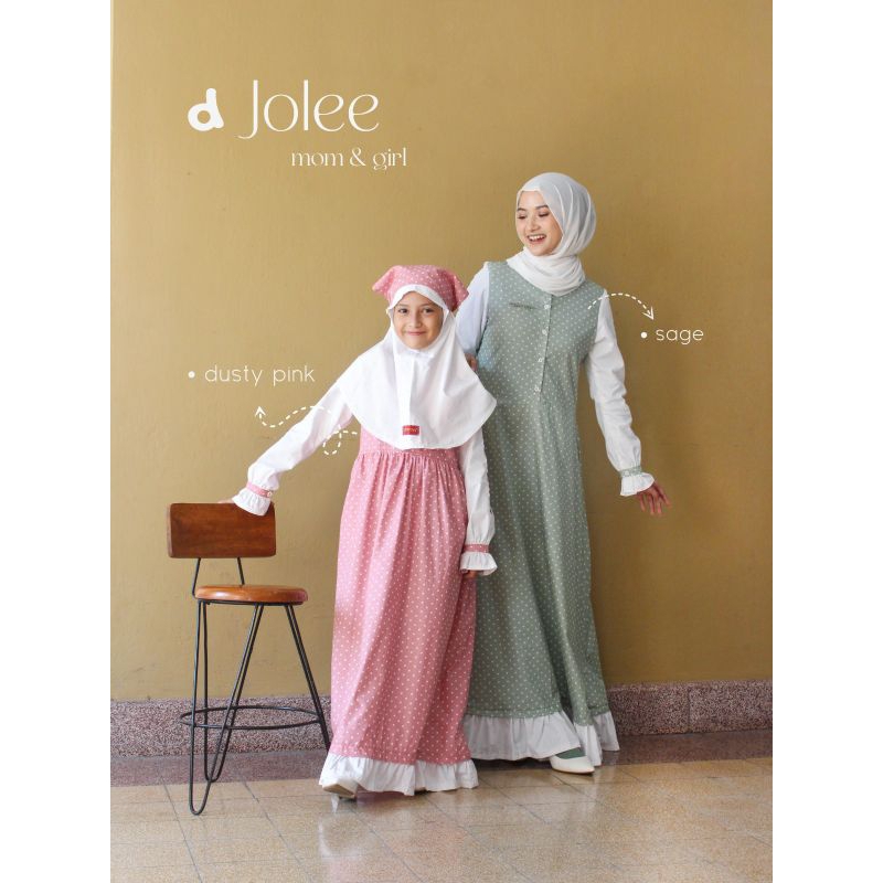 ♥️Dannis Online Surabaya ♥️ D Jolee Sarimbit Dannis Terbaru Mom And Girl Bordir Abaya Dannis Pakaian