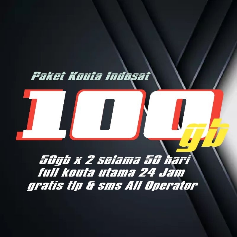 Paket kouta indosat 100gb 50 hari