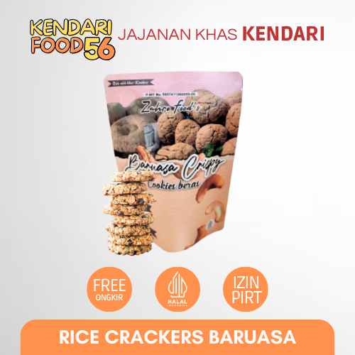 

Rice Cake Baruasa Crispy (Kue Crackers Beras) Cemilan Oleh Oleh Khas Kendari Sulawesi Tenggara