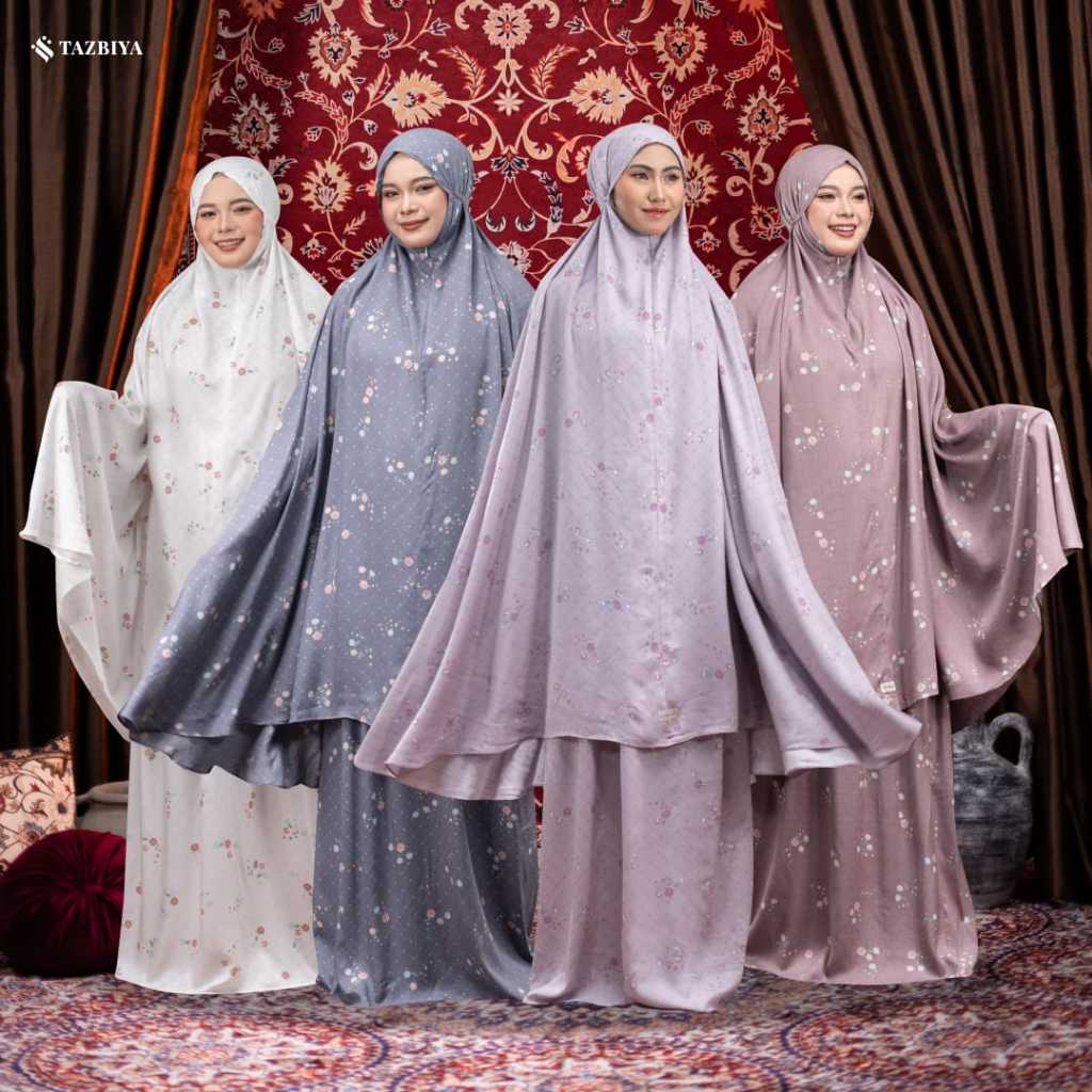 MUKENA TAZBIYA THANIA SERIES I Mukena Rayon 2 in 1 | Mukena putih tazbiya