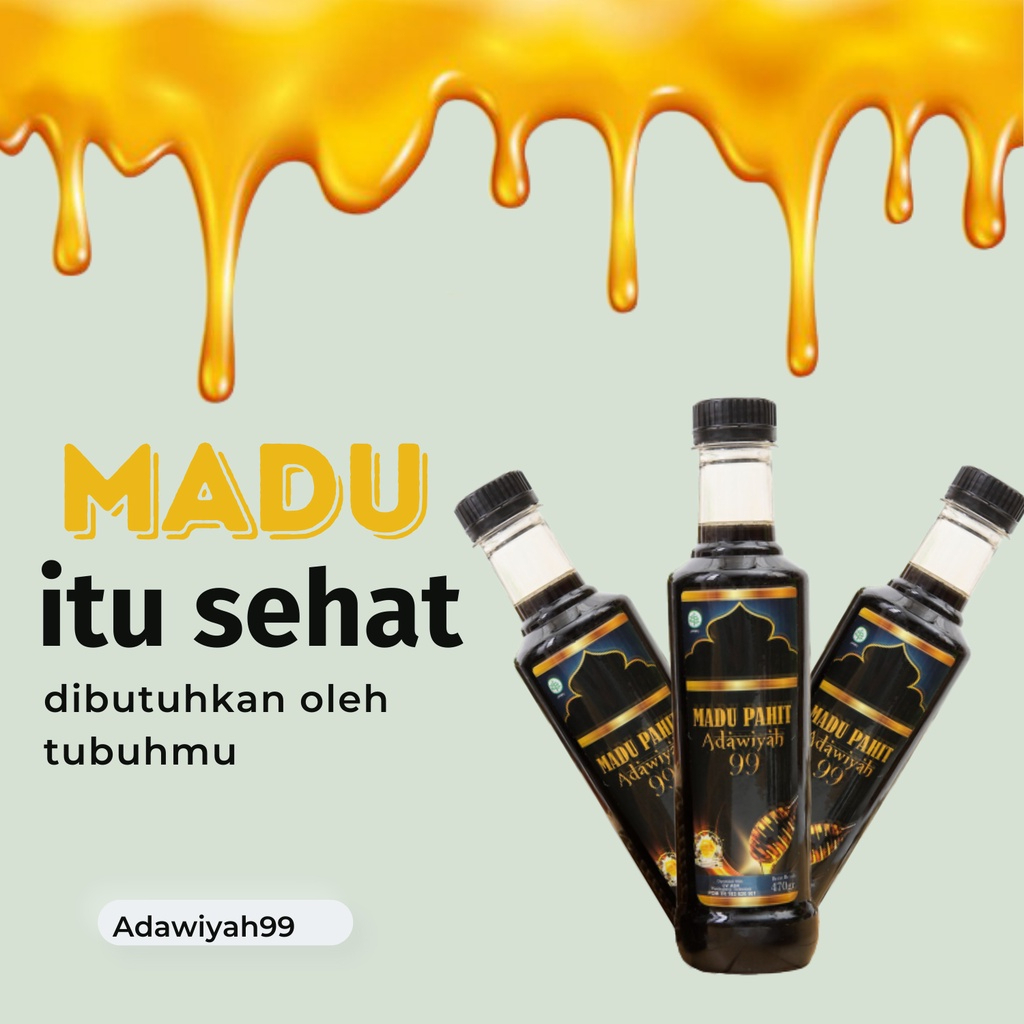 

( Paket Bundling Beli 1 Dapat 2 )Madu Hitam Asli 100% Tanpa Campuran Apapun Adawiyah99