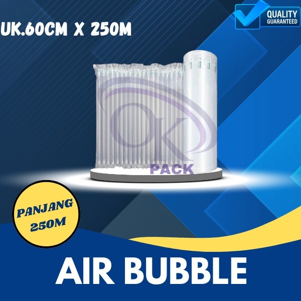 

INFLATABLE AIR BUBBLE 60cm X 250m Cushion Wrap Fo-Air / Bubble Wrap Angin Tebal Roll / Poly Air Bubble