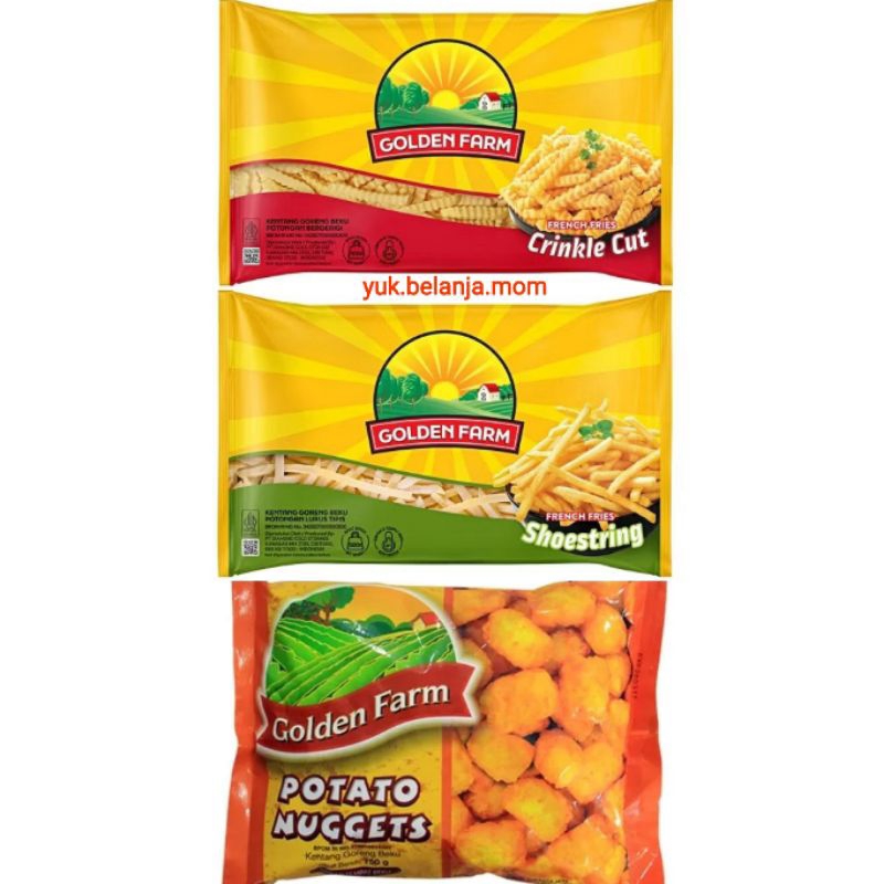 

kentang golden farm 1kg / potato nugget 750gr