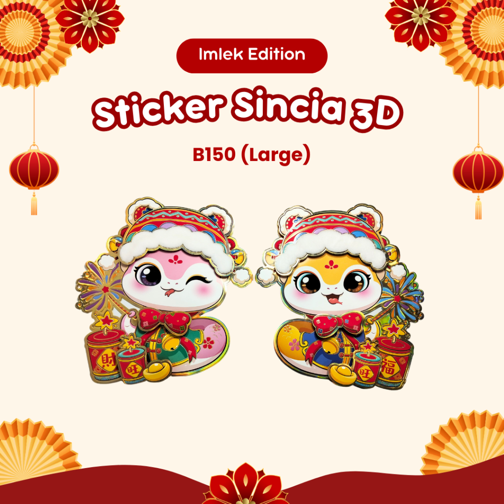 

Imlek Special Edition Sticker Sincia B150 (Large) Jumbo Accessories