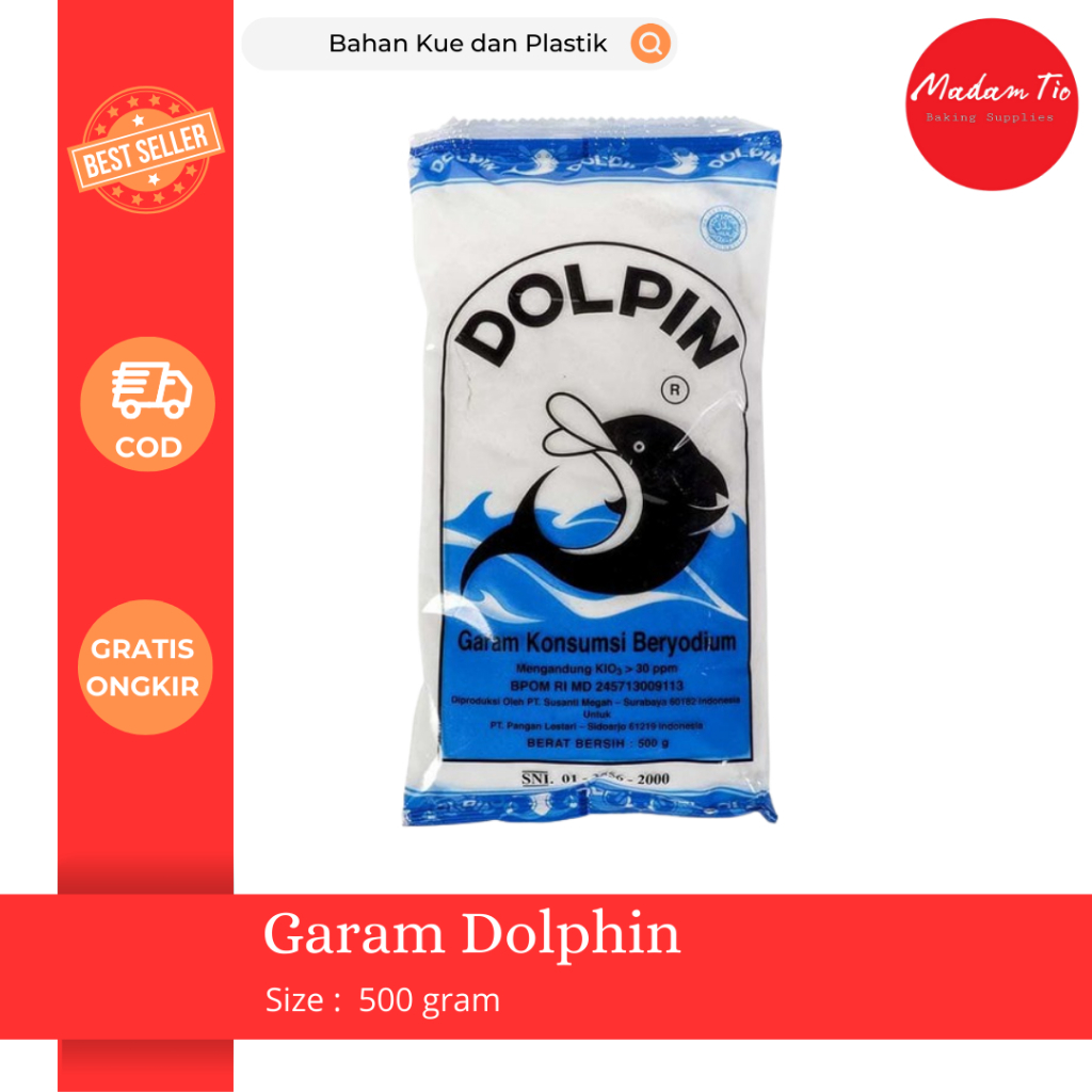 

Garam Dolphin 500 gram 1 pcs