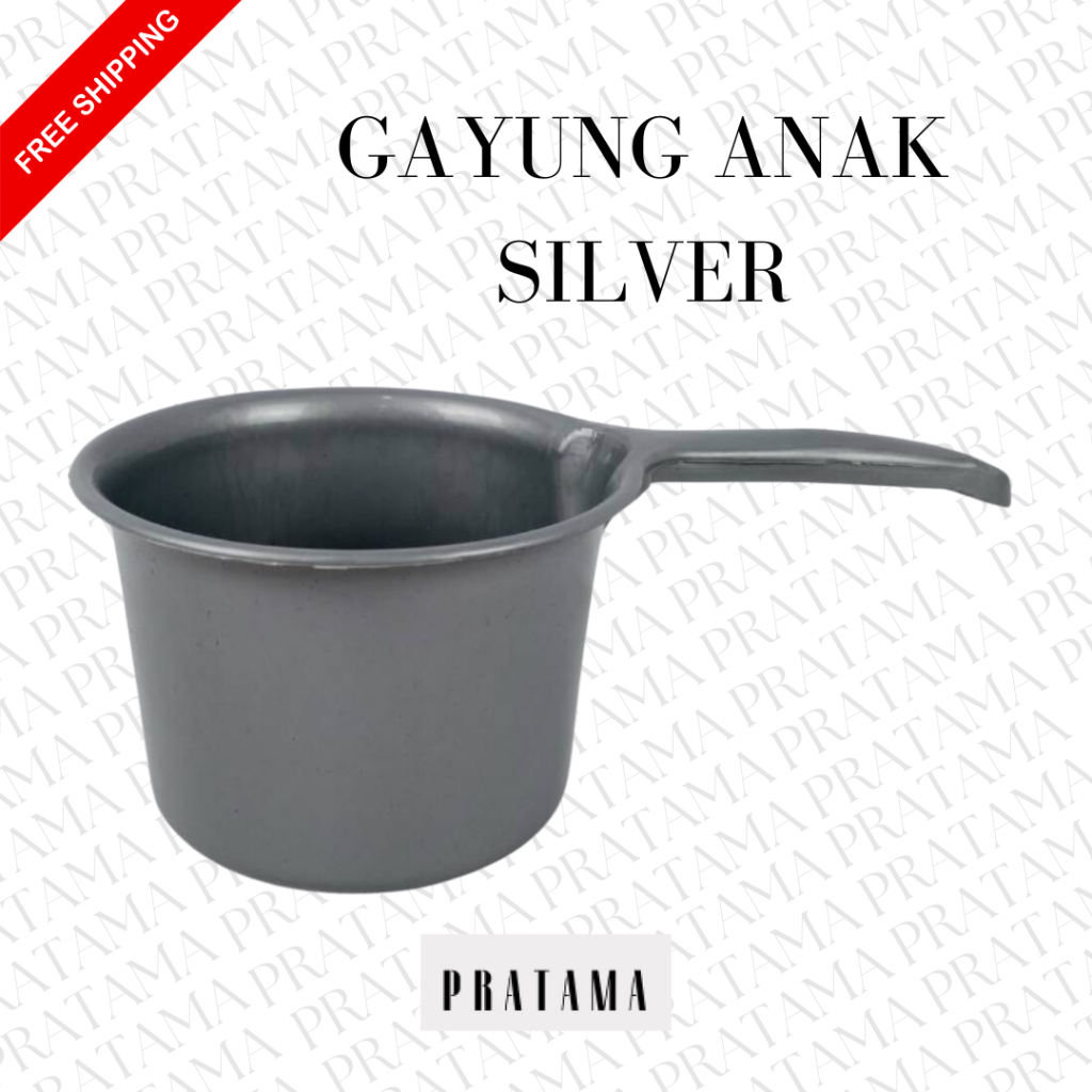 Gayung Plastik / Gayung warna / Gayung mandi / Gayung air / Gayung kecil / Gayung Anak silver / gayu
